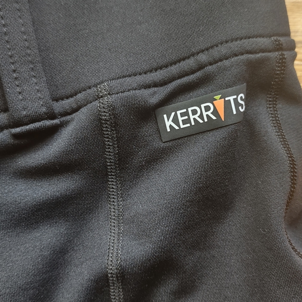 KERRITS Women's Black Breeches Leggings Riding Pants Stretch S Panels Pockets - Picture 3 of 11